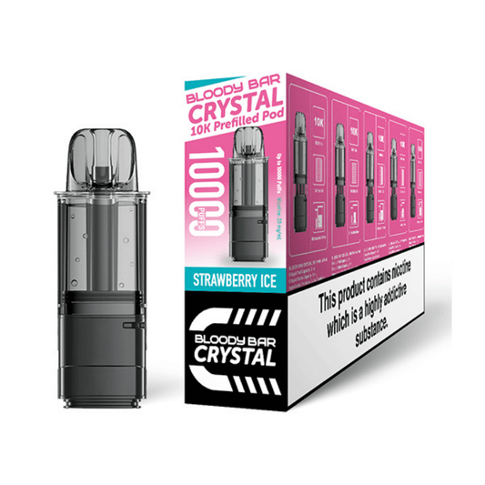 Bloody Bar Crystal 10K Strawberry Ice Prefilled Pod