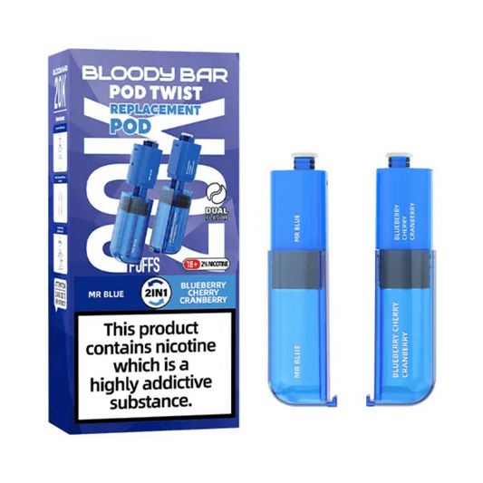 Bloody Bar Pod Twist 20K Prefilled Pod Mr Blue / Blueberry Cherry Cranberry