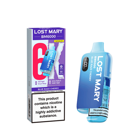 Lost Mary BM6000 Prefilled Pod Kit Blue Razz Cherry
