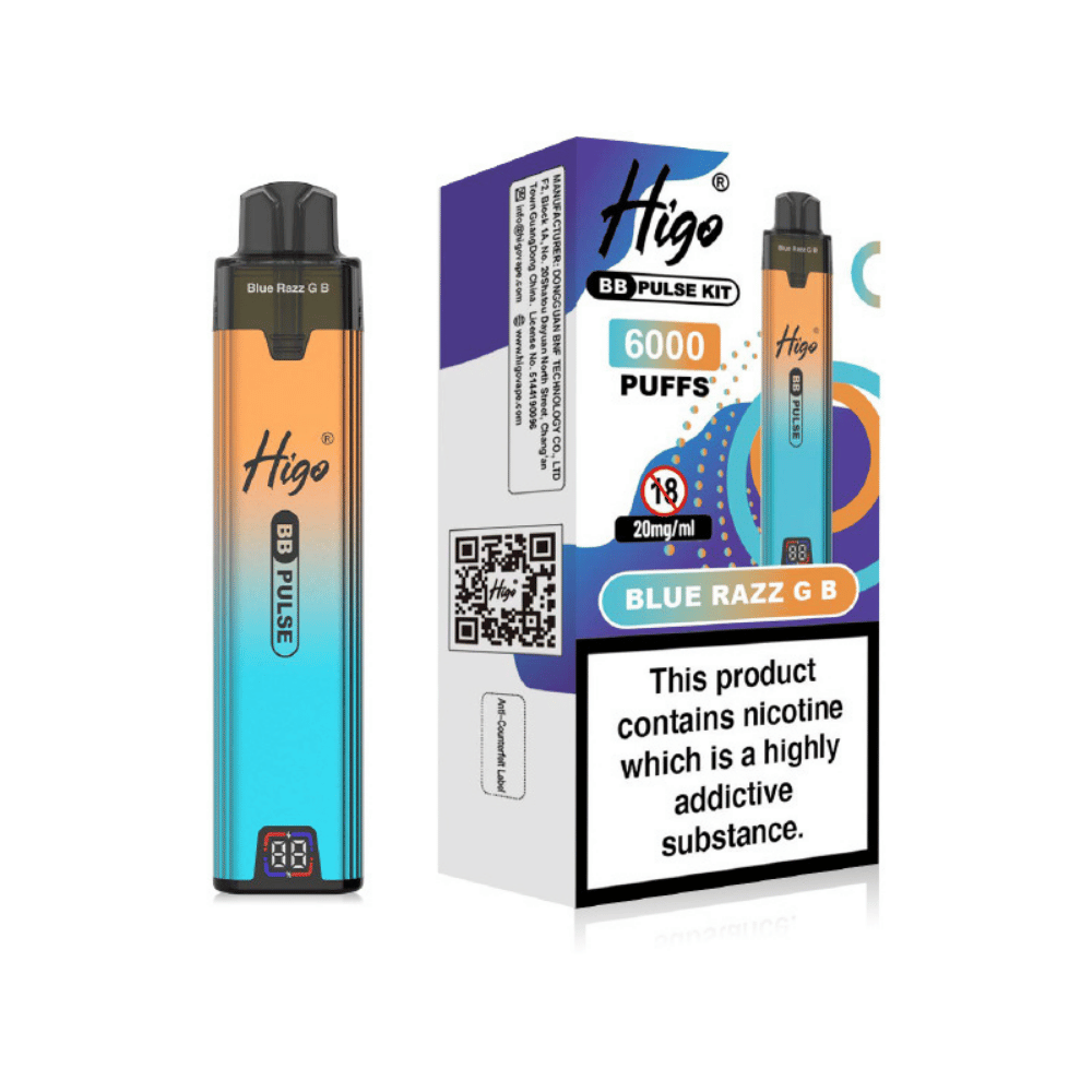 Higo BB Pulse 6000 Prefilled Pod Kit Blue Razz GB