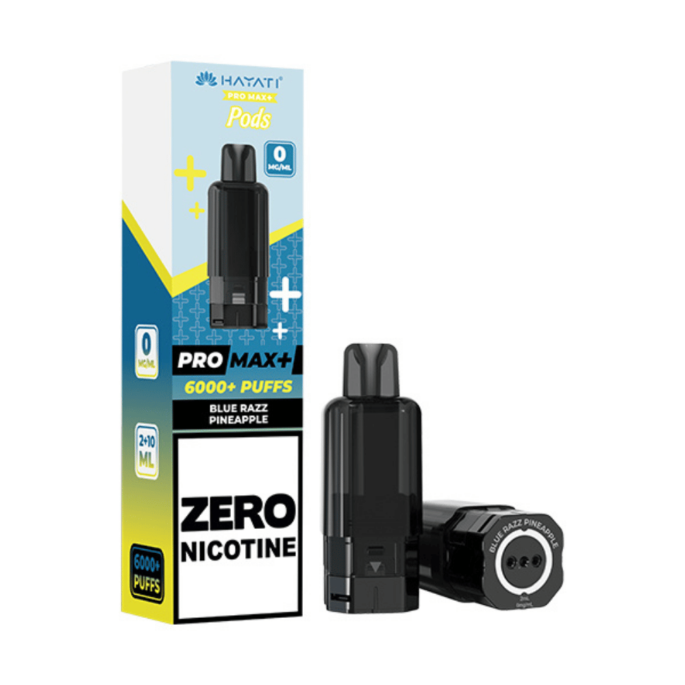Blue Razz Pineapple Hayati Pro Max Plus 6000 Prefilled Pod Zero Nicotine