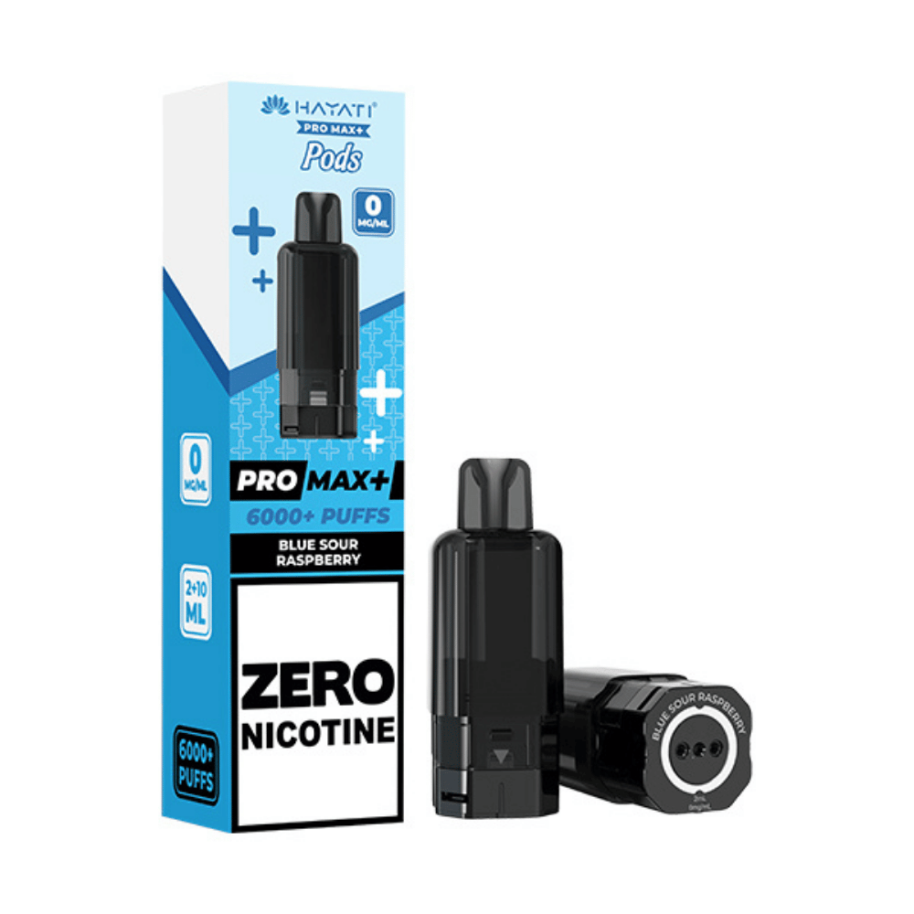 Blue Sour Raspberry Hayati Pro Max Plus 6000 Prefilled Pod Zero Nicotine