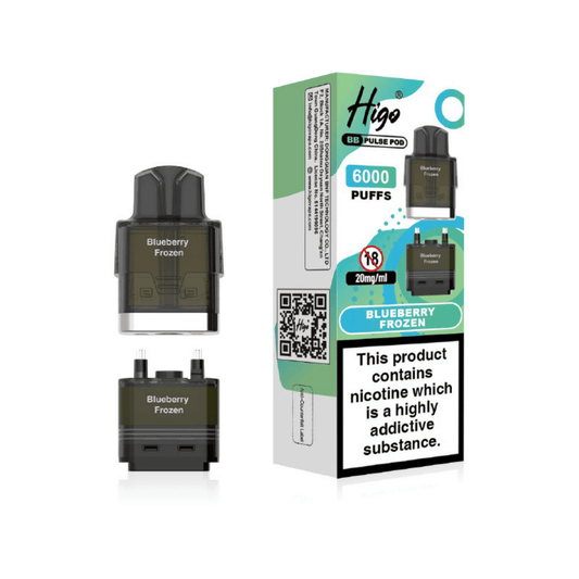 Higo BB Pulse 6000 Prefilled Pod Blueberry Frozen