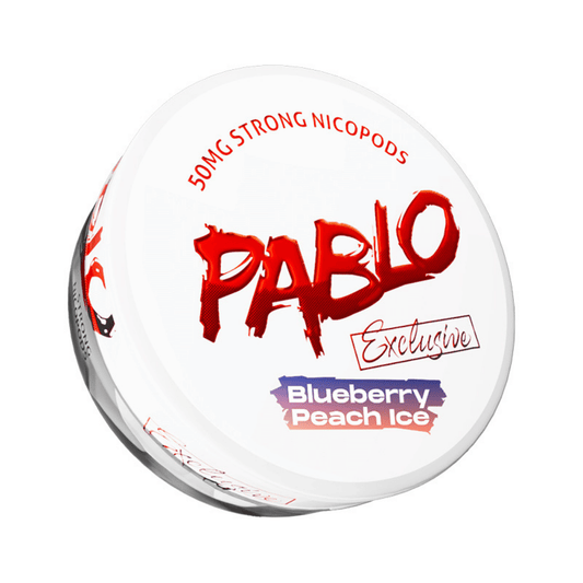 Blueberry Peach Ice Exclusive Nicotine Pouches by Pablo