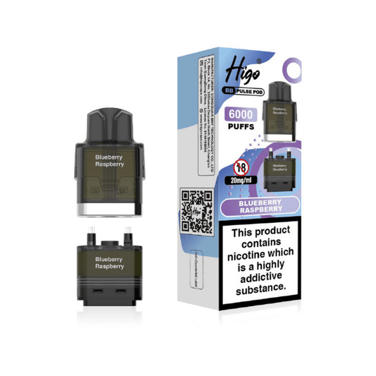 Higo BB Pulse 6000 Prefilled Pod Blueberry Raspberry