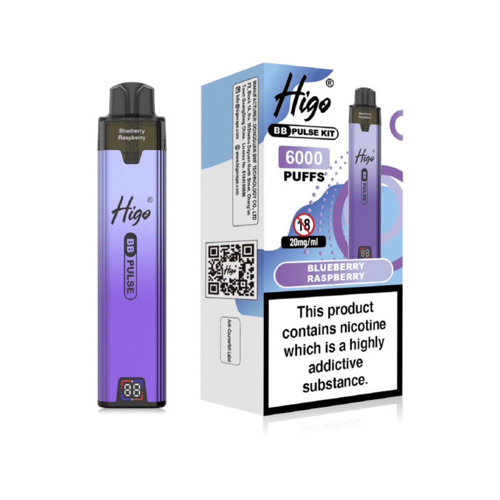 Higo BB Pulse 6000 Prefilled Pod Kit Blueberry Raspberry