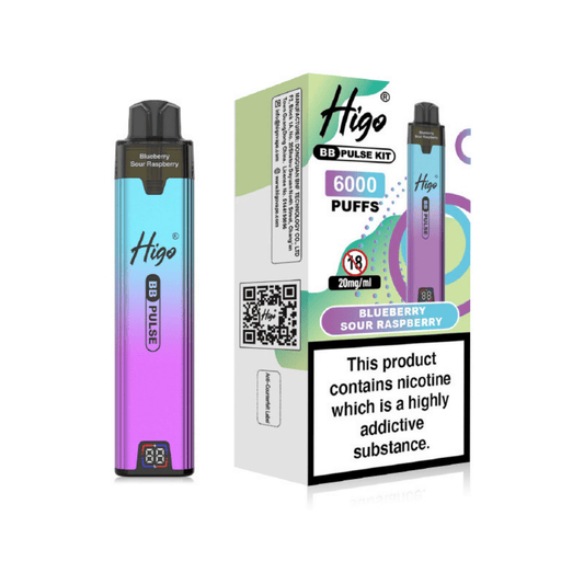 Higo BB Pulse 6000 Prefilled Pod Kit Blueberry Sour Raspberry
