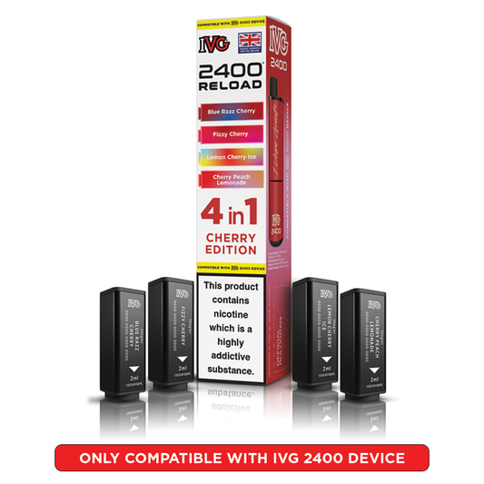 IVG 2400 Reload 4 in 1 Prefilled Pods Cherry Edition