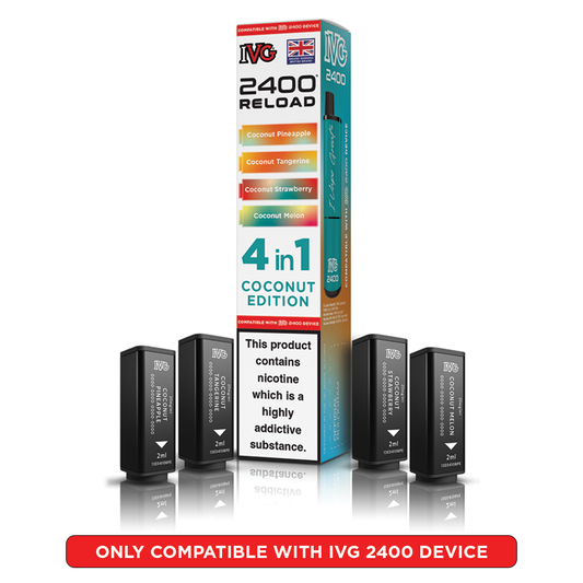 IVG 2400 Reload 4 in 1 Prefilled Pods Coconut Edition