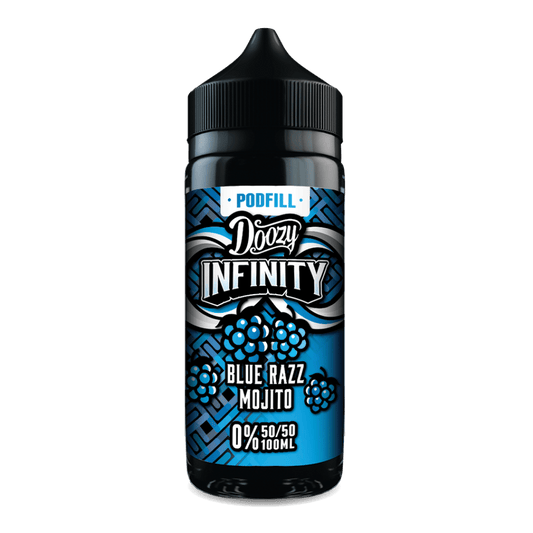 Doozy Infinity 100ml Shortfill E-Liquid 50VG Blue Razz Mojito