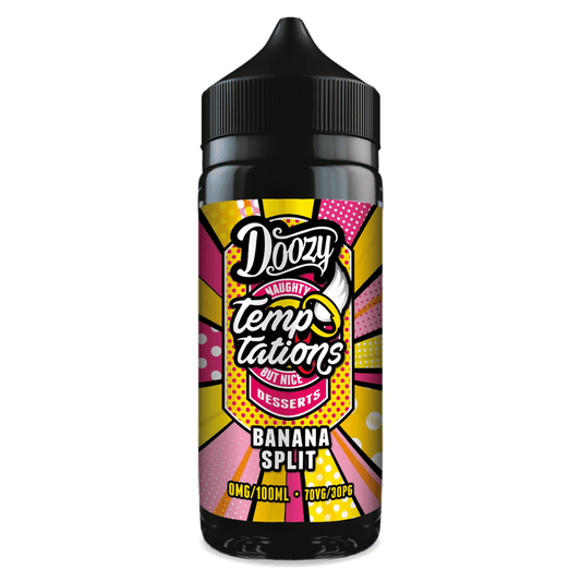 Doozy Temptations 100ml E-Liquid Shortfill Banana Split