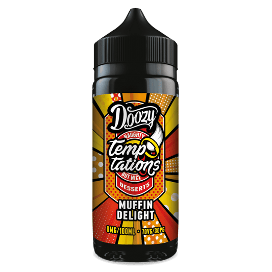 Doozy Temptations 100ml E-Liquid Shortfill Muffin Delight