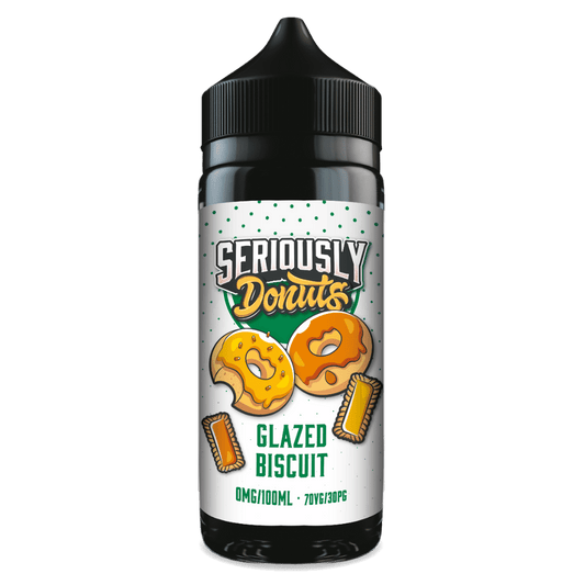 Doozy Seriously Donuts 100ml E-Liquid Shortfill Glazed Biscuit