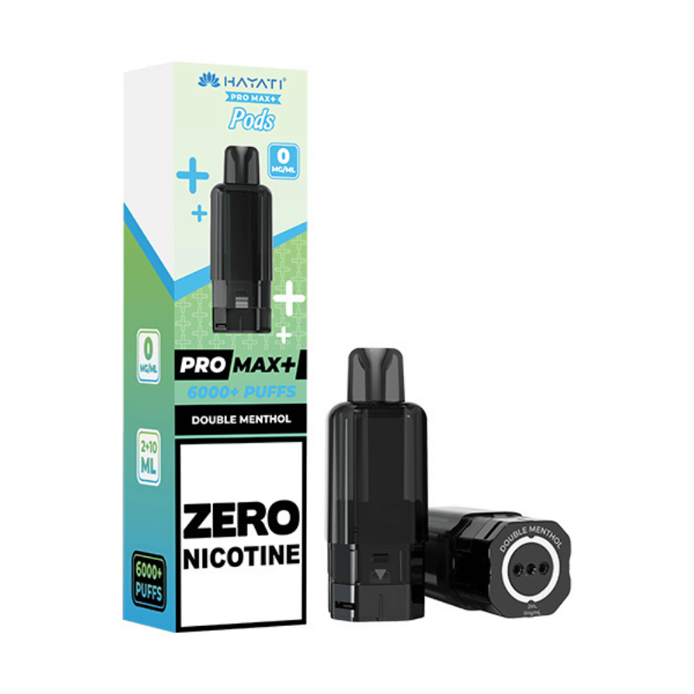 Hayati Pro Max Plus Zero Nicotine Refill Pod Double Menthol Hayati Pro Max Plus Zero Nicotine Refill Pod Double Menthol