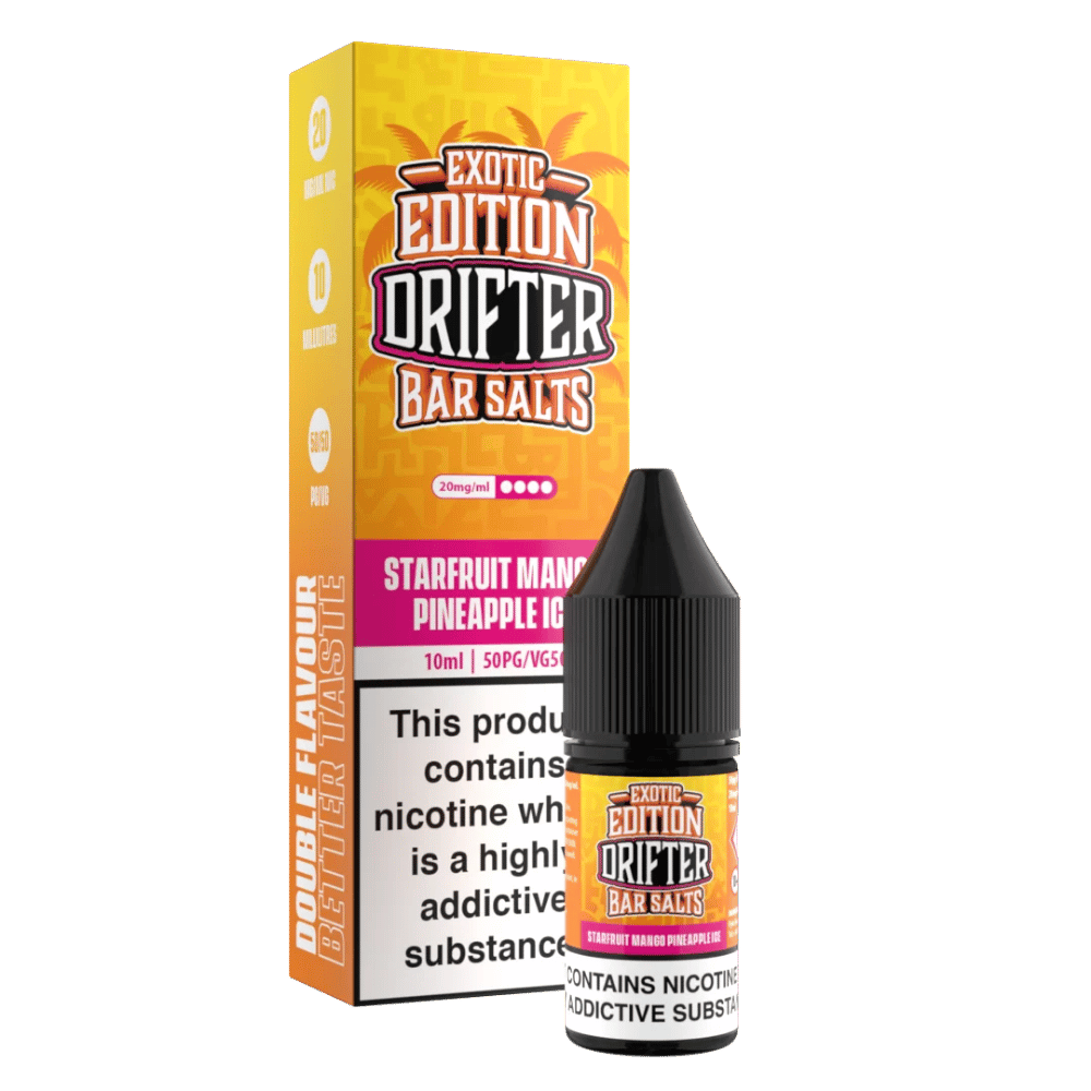 Drifter Bar Salts Exotic Edition Starfruit Mango Pineapple Ice Nic Salt