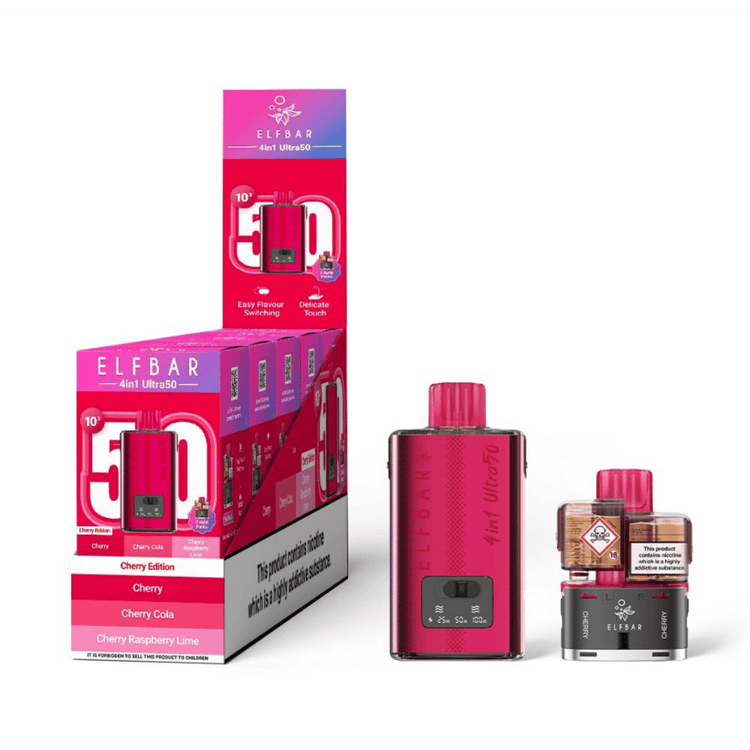 Elf Bar 4in1 Ultra 50 Prefilled Pod Kit Cherry Edition