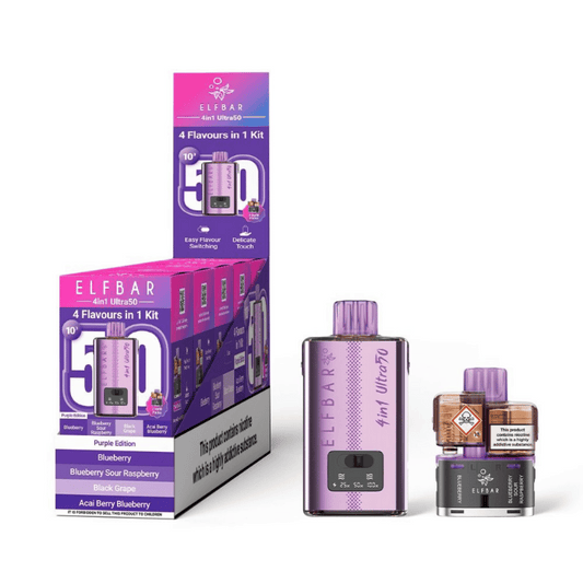 Elf Bar 4in1 Ultra 50 Prefilled Pod Kit Purple Edition