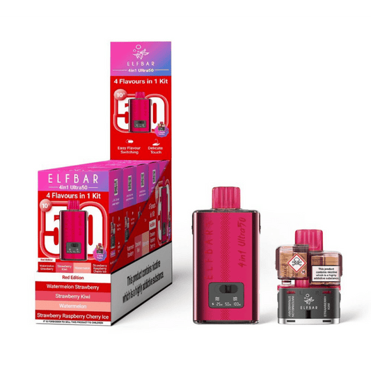 Elf Bar 4in1 Ultra 50 Prefilled Pod Kit Red Edition