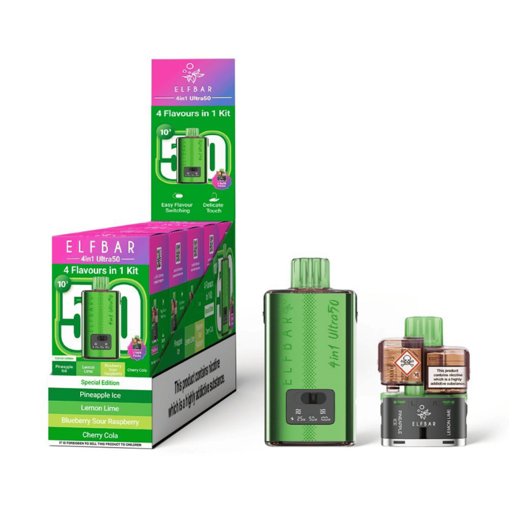 elf bar ultra flavors Elf Bar 4in1 Ultra 50 Prefilled Pod Kit Special Edition