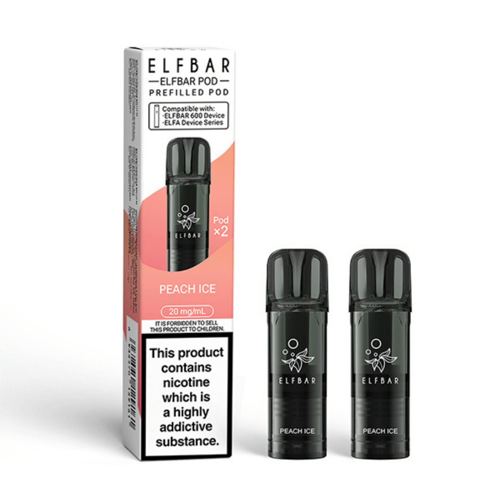 Elf Bar 600 Prefilled Pod Peach Ice