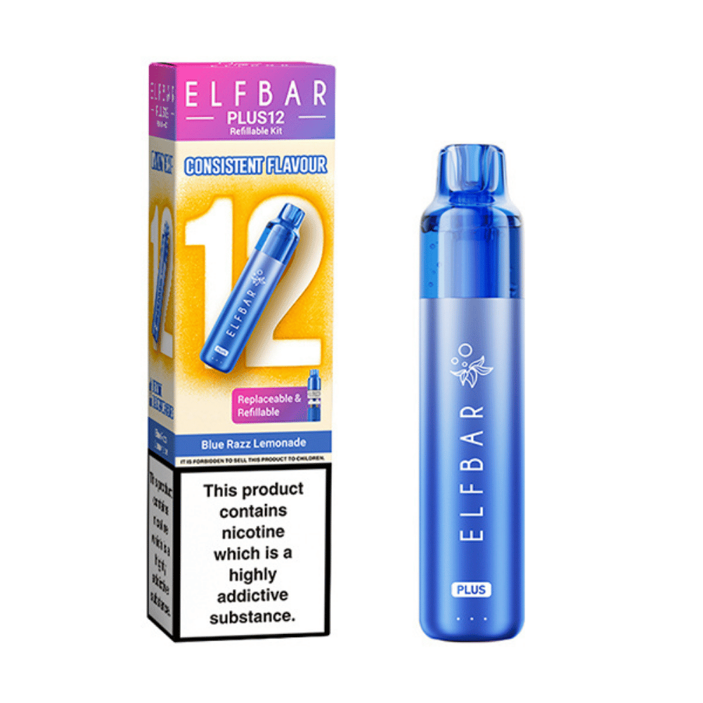 ELF BAR Plus 12 Prefilled Pod Kit Blue Razz Lemonade ELF BAR Plus 12 Prefilled Pod Kit Blue Razz Lemonade