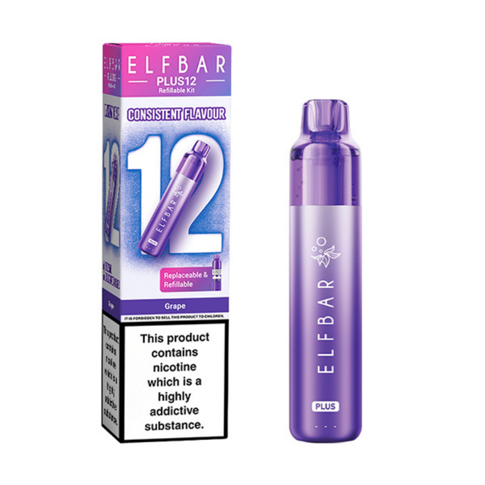 ELF BAR Plus 12 Prefilled Pod Kit Grape