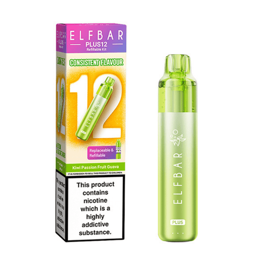 ELF BAR Plus 12 Prefilled Pod Kit Kiwi Passion Fruit Guava