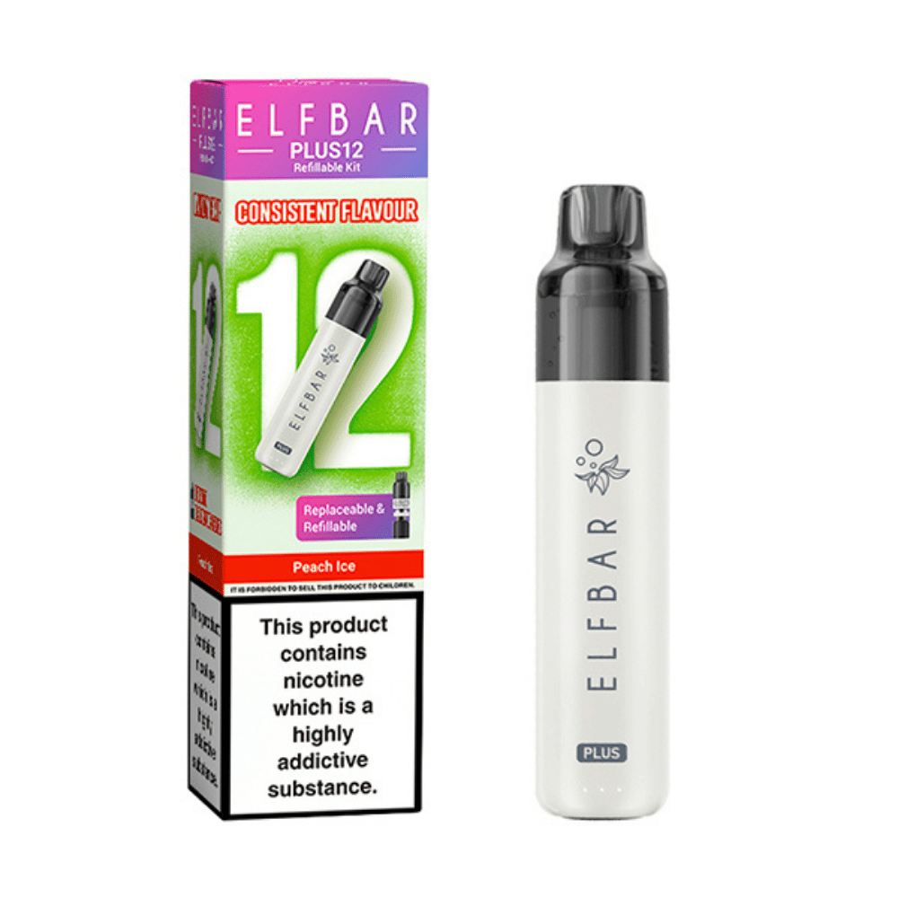 ELF BAR Plus 12 Prefilled Pod Kit Peach Ice