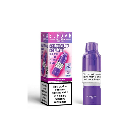 ELF BAR Plus 50 Refill Pack Strawberry Ice