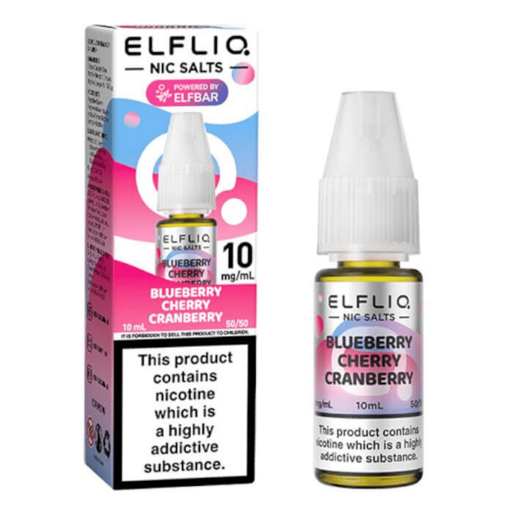 Elfliq Nic Salt E-Liquid 10ml Blueberry Cherry Cranberry
