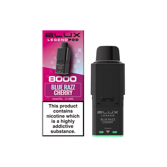 Elux Legend 8000 Prefilled Pod Blue Razz Cherry
