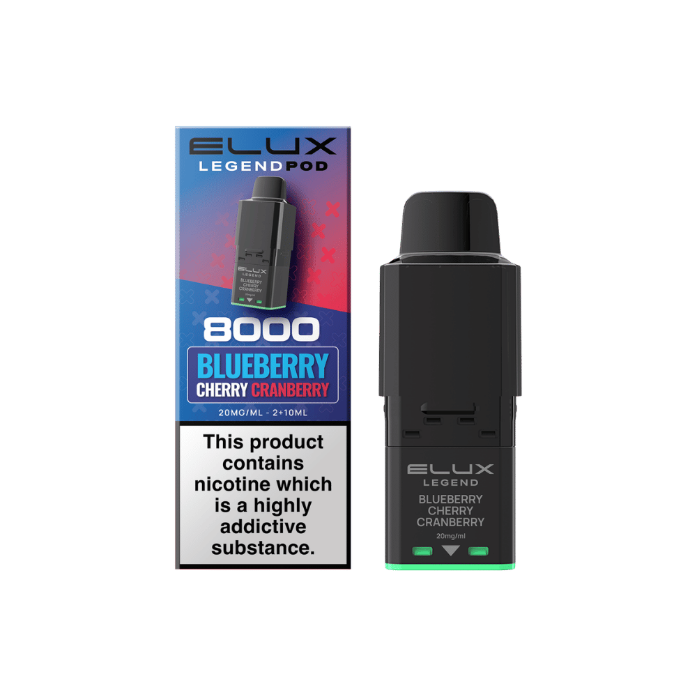 Elux Legend 8000 Prefilled Pod Blueberry Cherry Cranberry