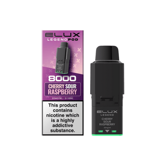 Elux Legend 8000 Prefilled Pod Cherry Sour Raspberry