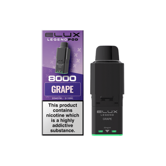 Elux Legend 8000 Prefilled Pod Grape