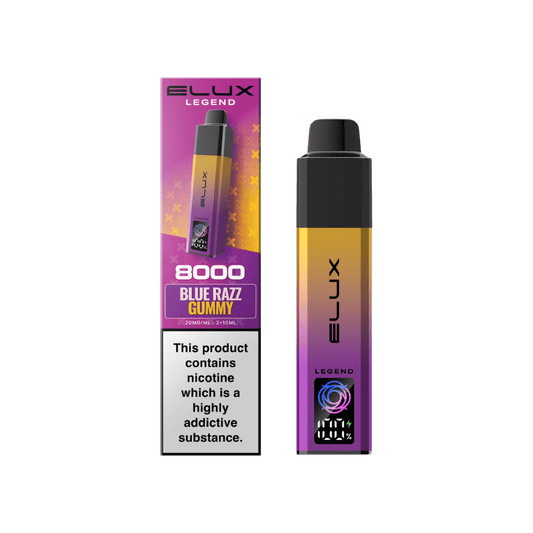 Elux Legend 8000 Prefilled Pod Kit Blue Razz Gummy
