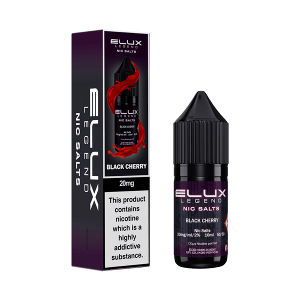 Elux Legend Nic Salt Black Cherry E-Liquid | 5 For 10