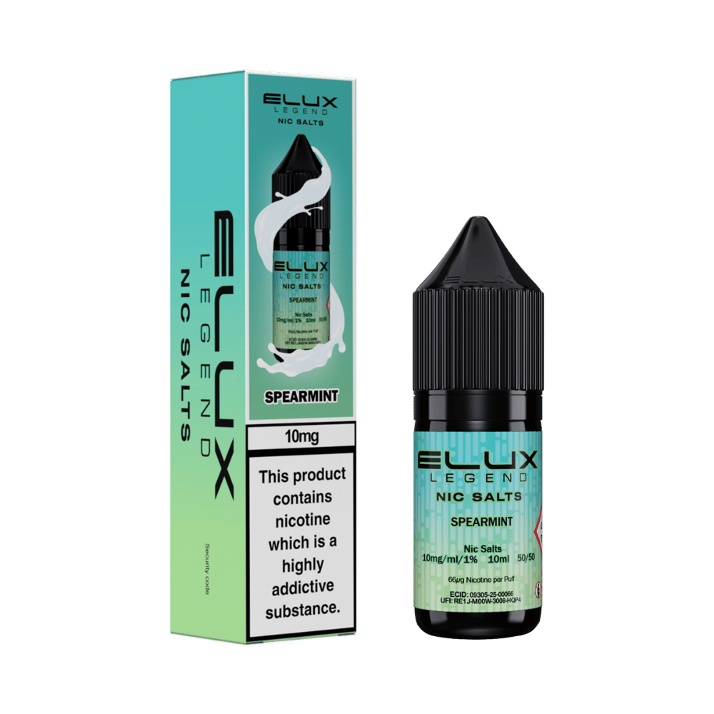 Elux Legend Nic Salt Spearmint E-Liquid | 5 For 10
