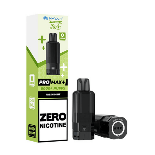 Fresh Mint Hayati Pro Max Plus 6000 Prefilled Pod Zero Nicotine