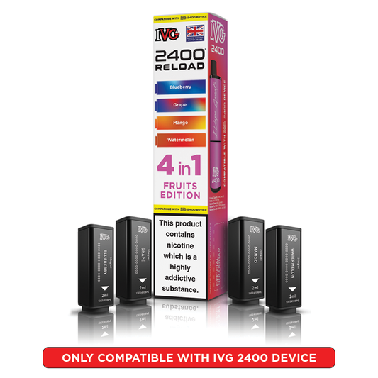 IVG 2400 Reload 4 in 1 Prefilled Pods Fruits Edition