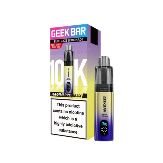 Geek Bar Hagimi Pro Max 10K Prefilled Pod Kit Blue Razz Lemonade