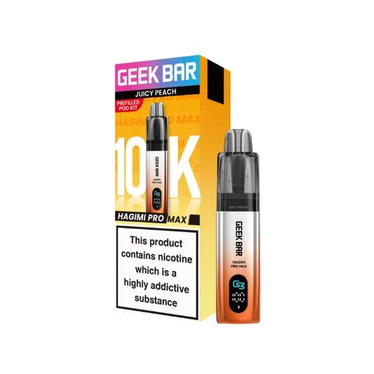 Geek Bar Hagimi Pro Max 10K Prefilled Pod Kit Juicy Peach