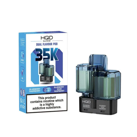HQD Glow Air 35K Prefilled Pod Blueberry Raspberry / Blue Sour Raspberry