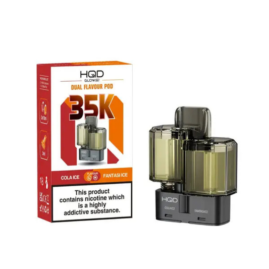 HQD Glow Air 35K Prefilled Pod Cola Ice / Fantasi Ice