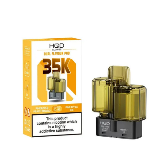 HQD Glow Air 35K Prefilled Pod Pineapple Peach Mango / Pineapple Ice