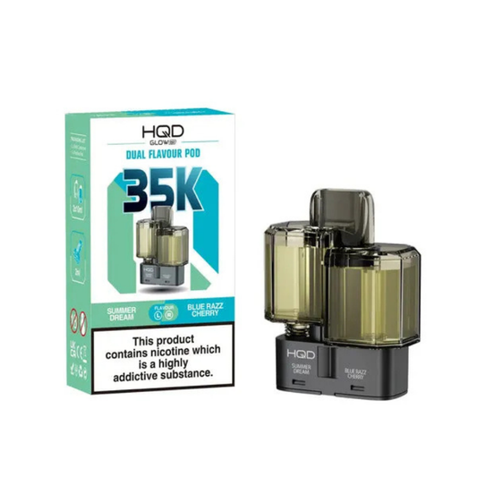 HQD Glow Air 35K Prefilled Pod Summer Dream / Blue Razz Cherry