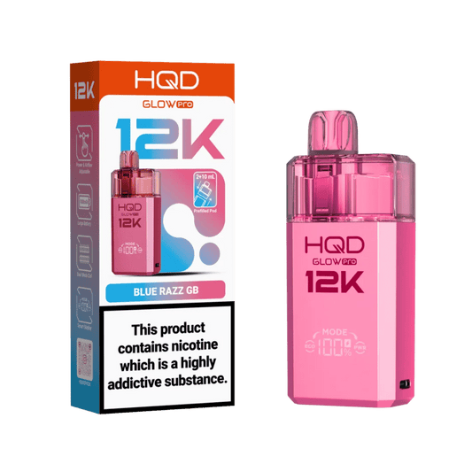 HQD Glow Pro 12K Prefilled Pod Kit Blue Razz GB