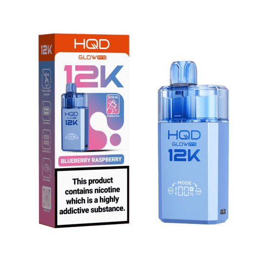 HQD Glow Pro 12K Prefilled Pod Kit Blueberry Raspberry