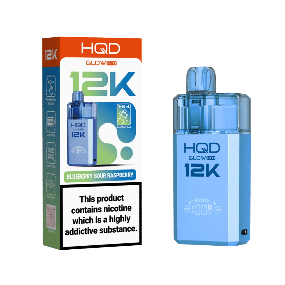 HQD Glow Pro 12K Prefilled Pod Kit Blueberry Sour Raspberry