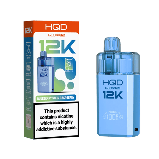 HQD Glow Pro 12K Prefilled Pod Kit Blueberry Sour Raspberry