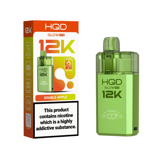 HQD Glow Pro 12K Prefilled Pod Kit Double Apple